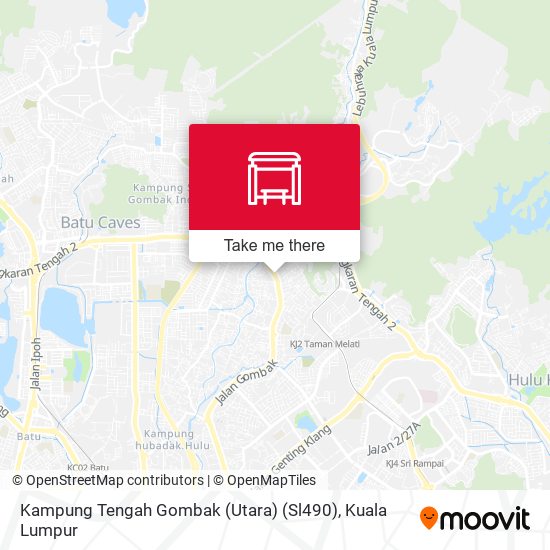 Peta Kampung Tengah Gombak (Utara) (Sl490)