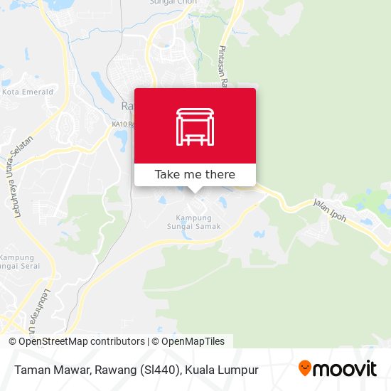 Peta Taman Mawar, Rawang (Sl440)