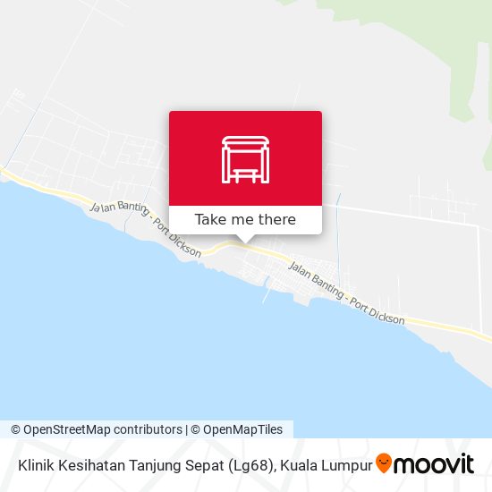 Klinik Kesihatan Tanjung Sepat (Lg68) map