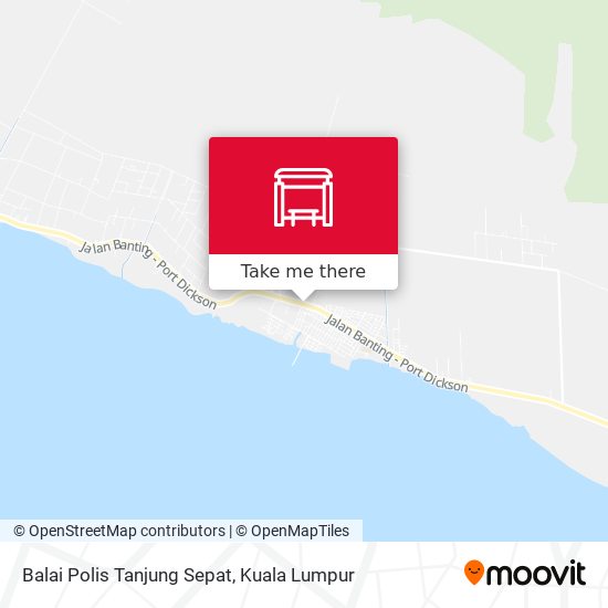Peta Balai Polis Tanjung Sepat