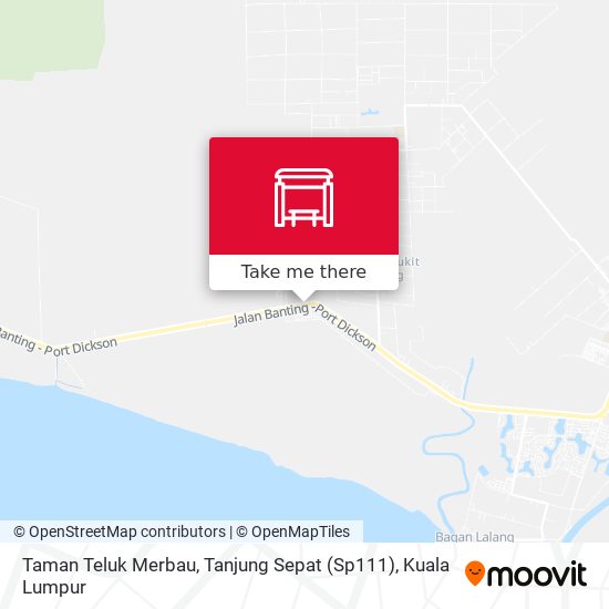 Peta Taman Teluk Merbau, Tanjung Sepat (Sp111)