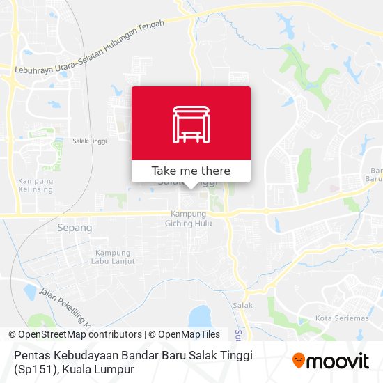 Pentas Kebudayaan Bandar Baru Salak Tinggi (Sp151) map