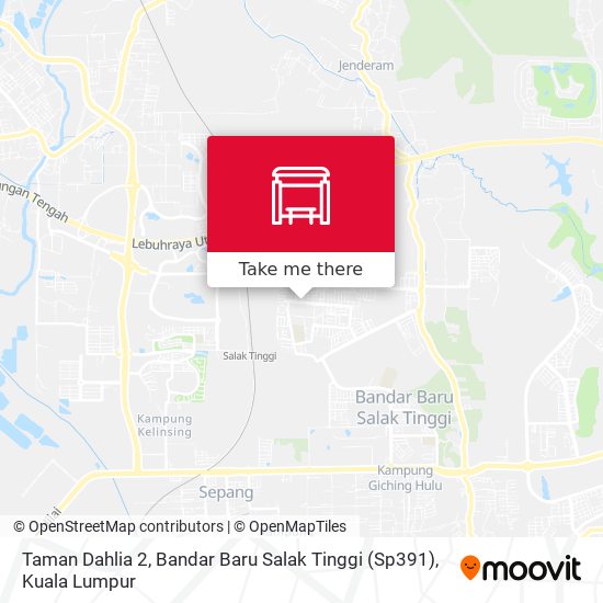Peta Taman Dahlia 2, Bandar Baru Salak Tinggi (Sp391)
