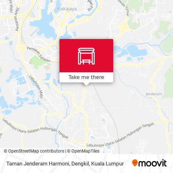 Peta Taman Jenderam Harmoni, Dengkil