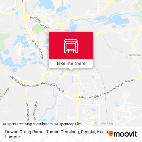 Dewan Orang Ramai, Taman Gemilang, Dengkil map