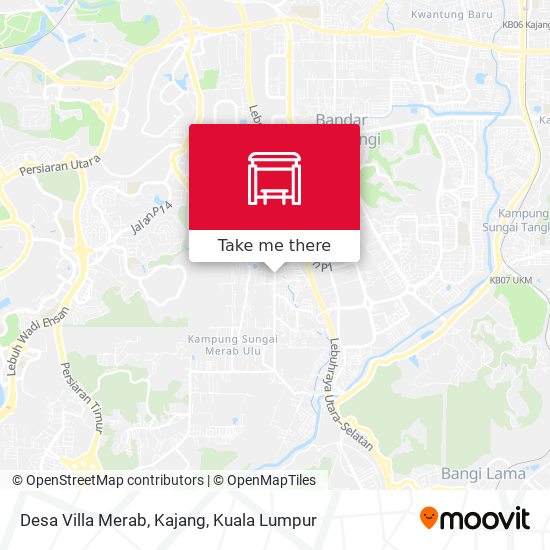 Peta Desa Villa Merab, Kajang