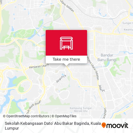 Peta Sekolah Kebangsaan Dato' Abu Bakar Baginda