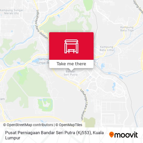 Peta Pusat Perniagaan Bandar Seri Putra (Kj553)