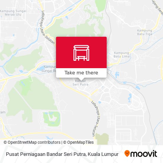 Peta Pusat Perniagaan Bandar Seri Putra