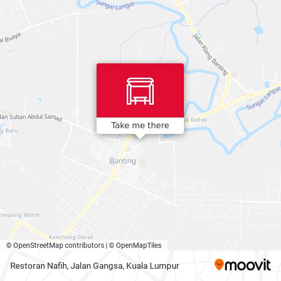 Peta Restoran Nafih, Jalan Gangsa