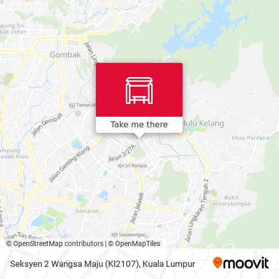 Peta Seksyen 2 Wangsa Maju (Kl2107)