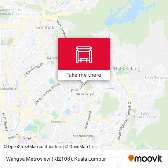 Wangsa Metroview (Kl2108) map
