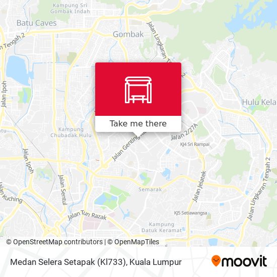 Medan Selera Setapak (Kl733) map