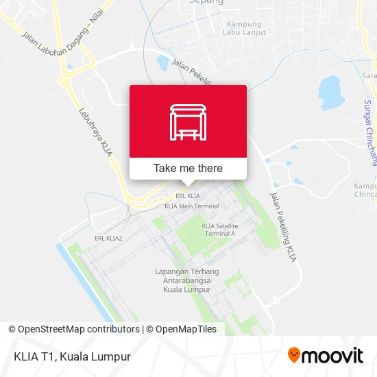 KLIA T1 map