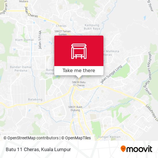 Batu 11 Cheras map