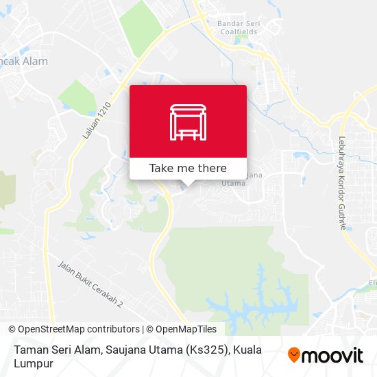 Peta Taman Seri Alam, Saujana Utama (Ks325)