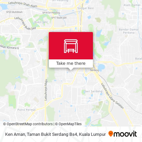 Ken Aman, Taman Bukit Serdang Bs4 map