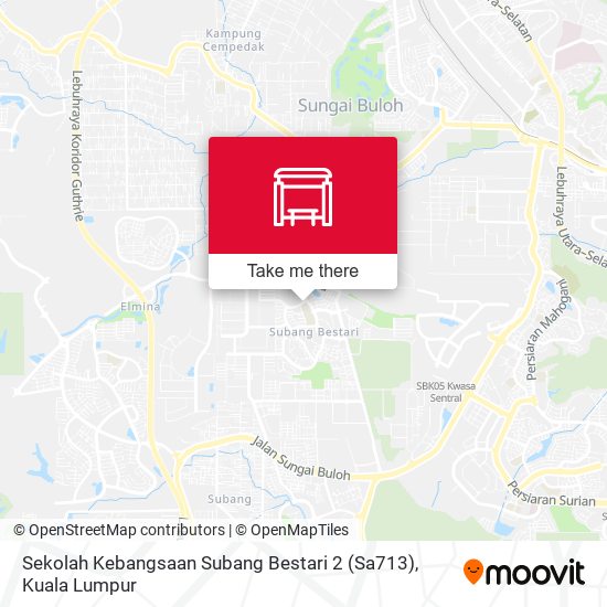 Peta Sekolah Kebangsaan Subang Bestari 2 (Sa713)