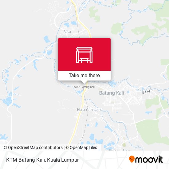 KTM Batang Kali map