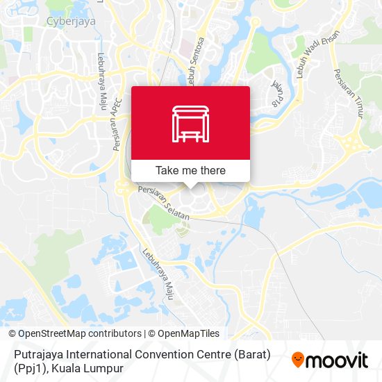 Peta Putrajaya International Convention Centre (Barat) (Ppj1)