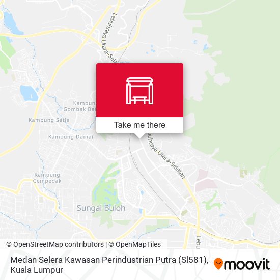 Medan Selera Kawasan Perindustrian Putra (Sl581) map