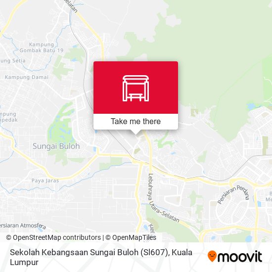 Peta Sekolah Kebangsaan Sungai Buloh (Sl607)