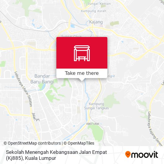 Sekolah Menengah Kebangsaan Jalan Empat (Kj885) map