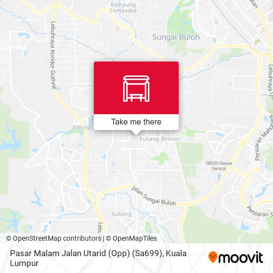 Pasar Malam Jalan Utarid (Opp) (Sa699) map