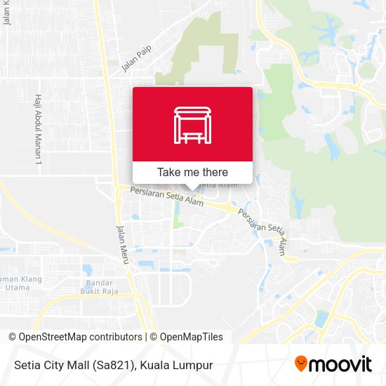 Peta Setia City Mall (Sa821)