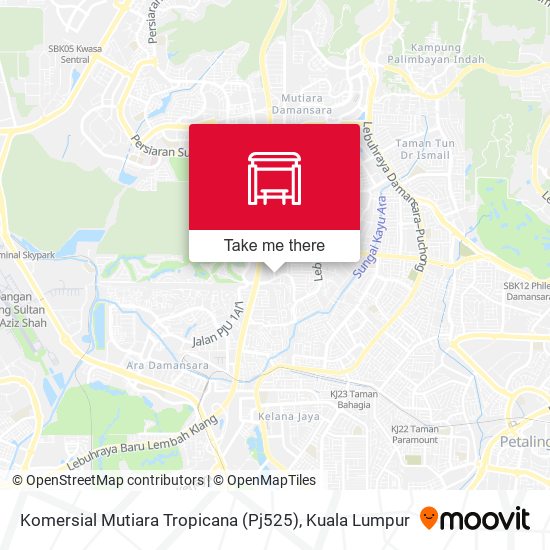 Komersial Mutiara Tropicana (Pj525) map