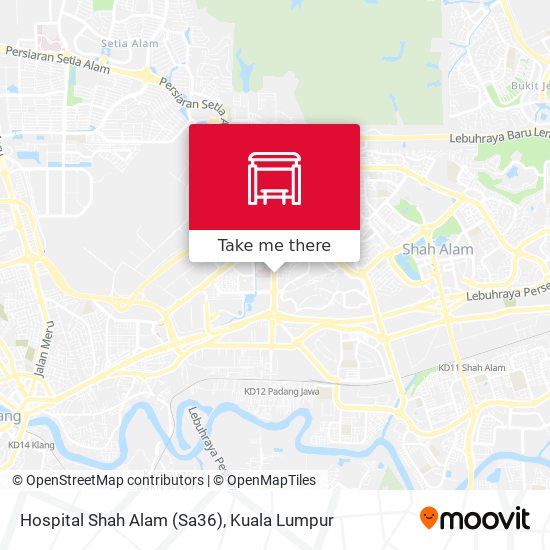 Hospital Shah Alam (Sa36) map