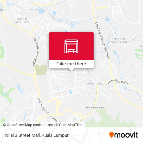 Nilai 3 Street Mall map