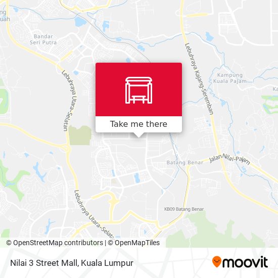 Peta Nilai 3 Street Mall