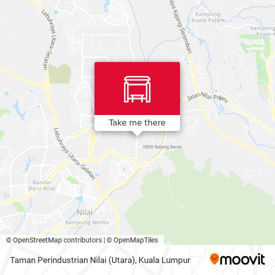 Taman Perindustrian Nilai (Utara) map