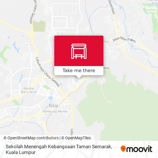 Peta Sekolah Menengah Kebangsaan Taman Semarak
