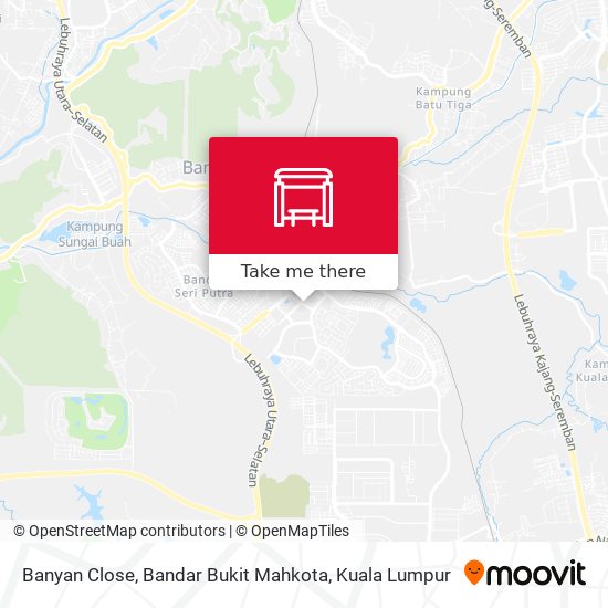 Banyan Close, Bandar Bukit Mahkota map