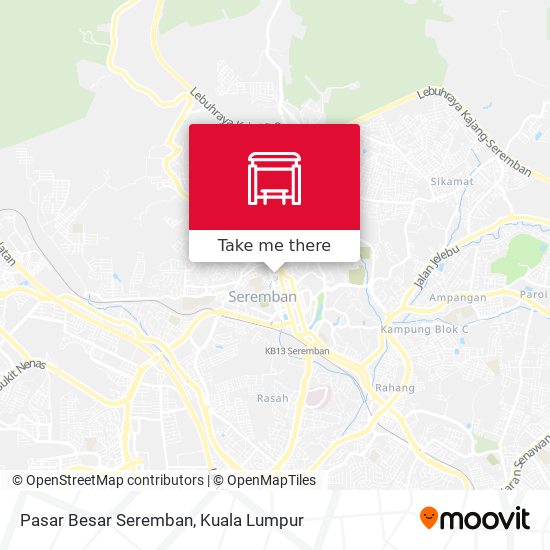 Peta Pasar Besar Seremban