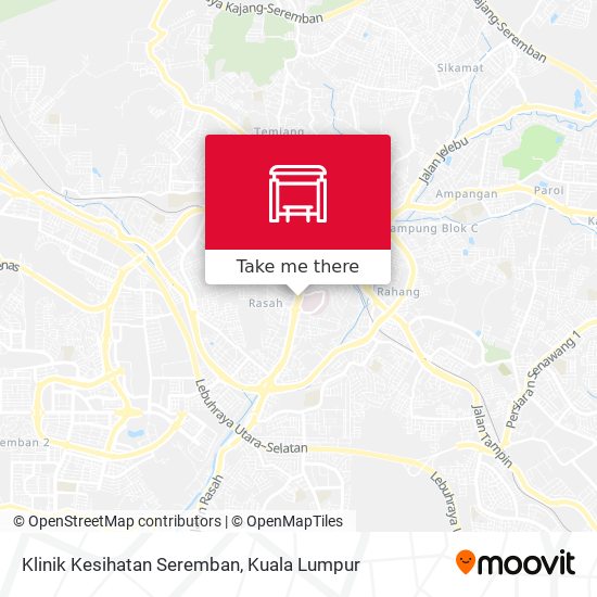 Klinik Kesihatan Seremban map