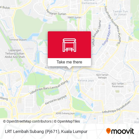 Peta LRT Lembah Subang (Pj671)