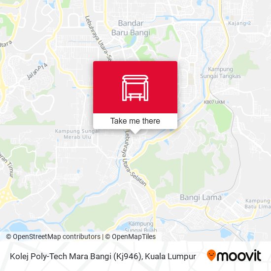 Kolej Poly-Tech Mara Bangi (Kj946) map