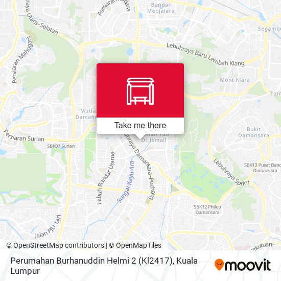 Perumahan Burhanuddin Helmi 2 (Kl2417) map