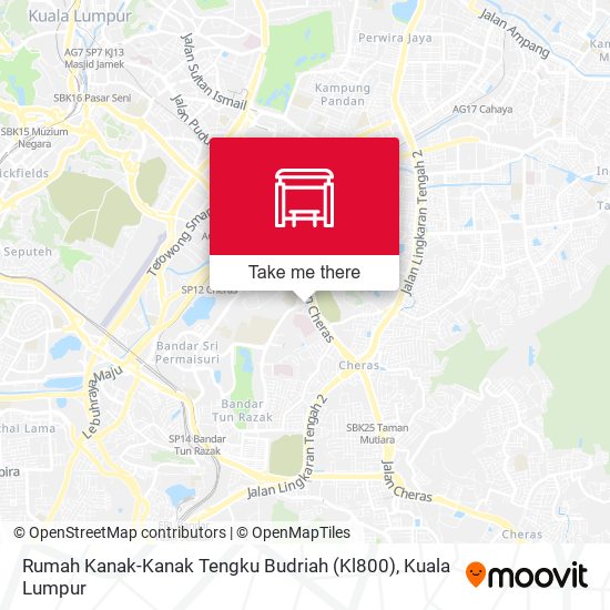 Peta Rumah Kanak-Kanak Tengku Budriah (Kl800)