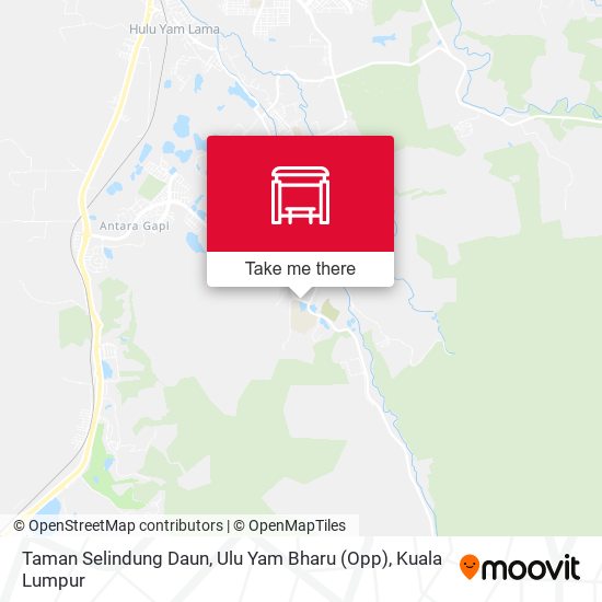 Peta Taman Selindung Daun, Ulu Yam Bharu (Opp)