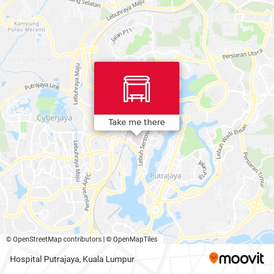 Hospital Putrajaya map