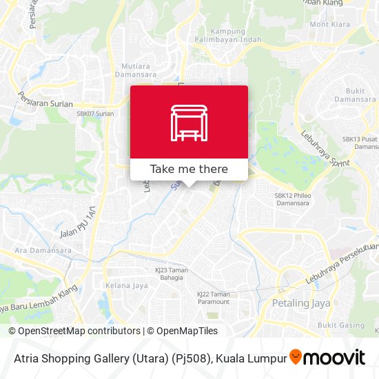 Atria Shopping Gallery (Utara) (Pj508) map