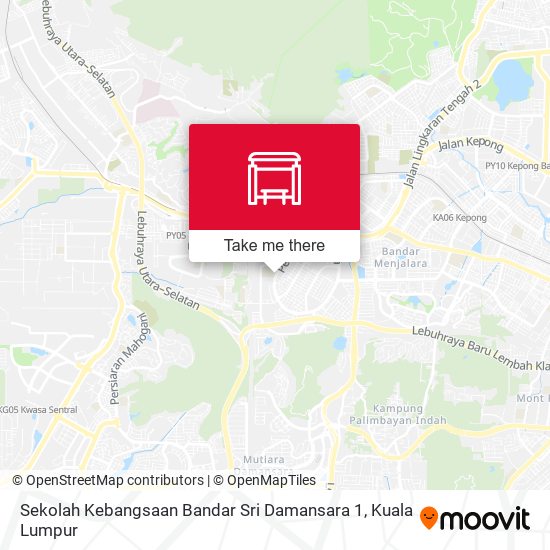 Peta Sekolah Kebangsaan Bandar Sri Damansara 1