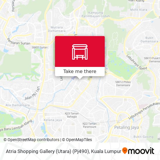 Atria Shopping Gallery (Utara) (Pj490) map