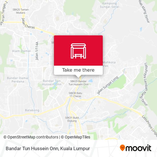 Bandar Tun Hussein Onn map