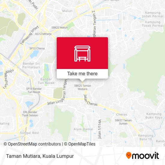 Taman Mutiara map