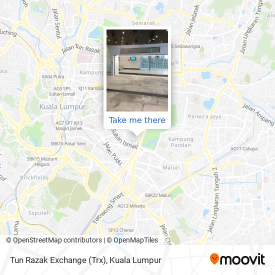 Tun Razak Exchange (Trx) map
